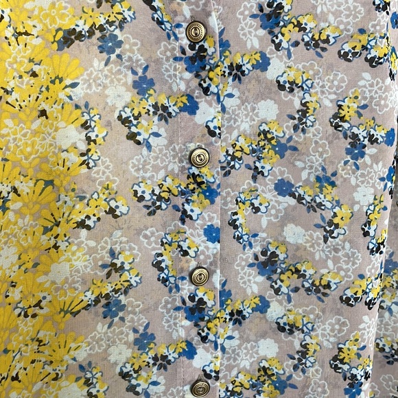 CABI Floral Sheer Sleeveless Blouse | X-Small - Picture 5 of 9
